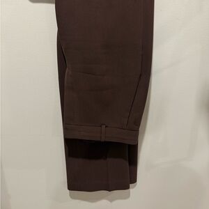 Babaton Chocolate Brown Women’s Dress Pants — Slim Tailored Cuff